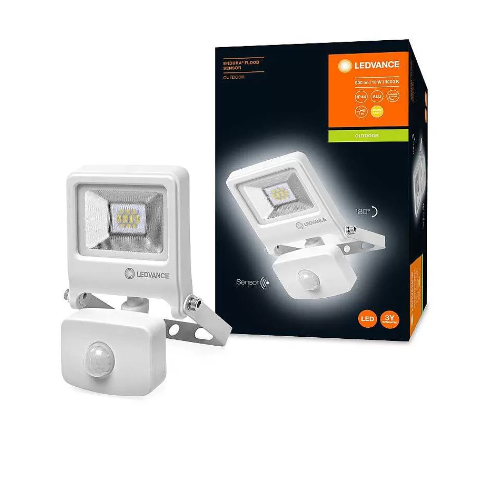 Luminaires Ledvance Spot De Jardin Ledvance Endura® Blanc, 1 Lumiere, Detecteur De Mouvement