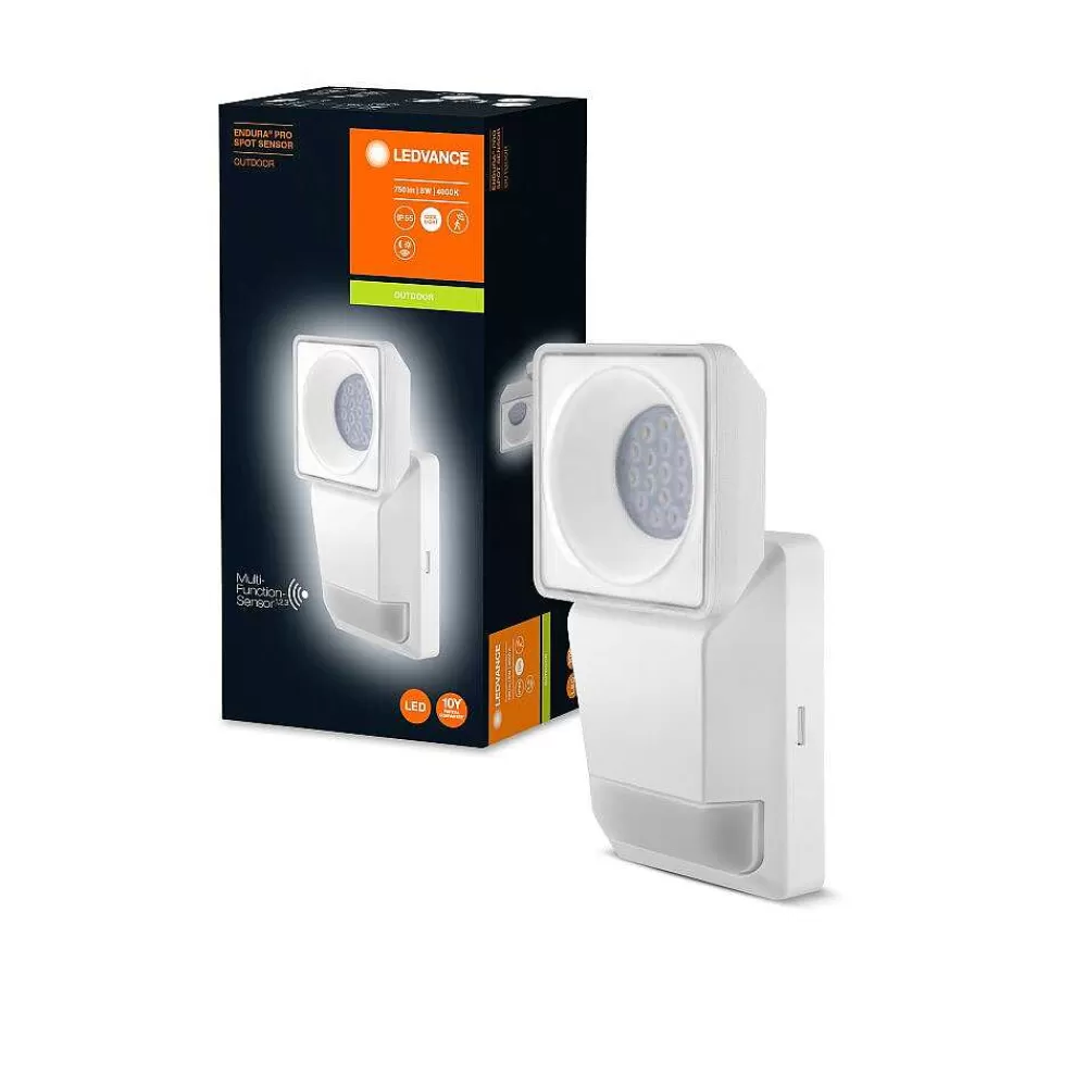 Luminaires Ledvance Spot De Jardin Ledvance Endura® Blanc, 1 Lumiere, Detecteur De Mouvement