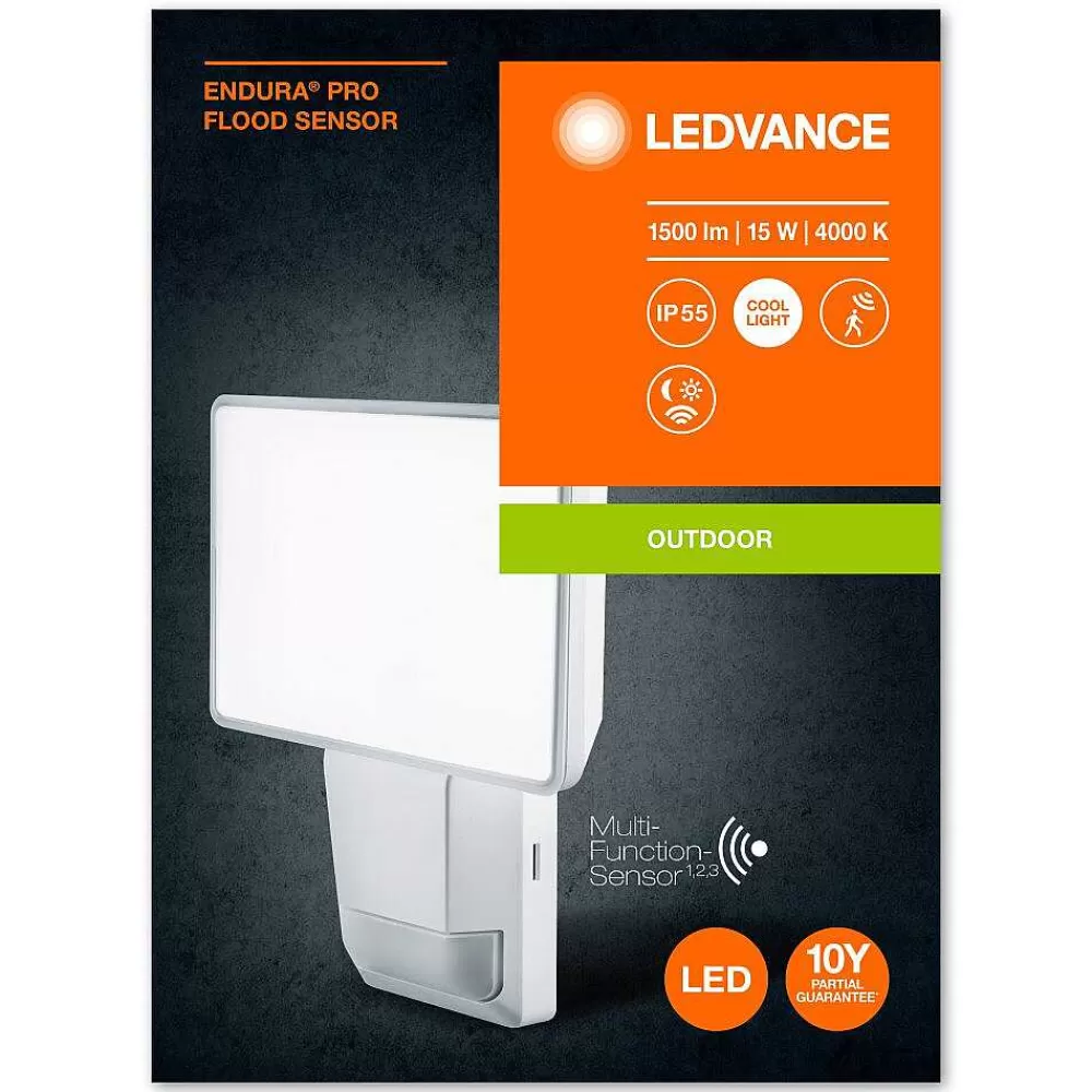 Luminaires Ledvance Spot De Jardin Ledvance Endura® Blanc, 1 Lumiere, Detecteur De Mouvement