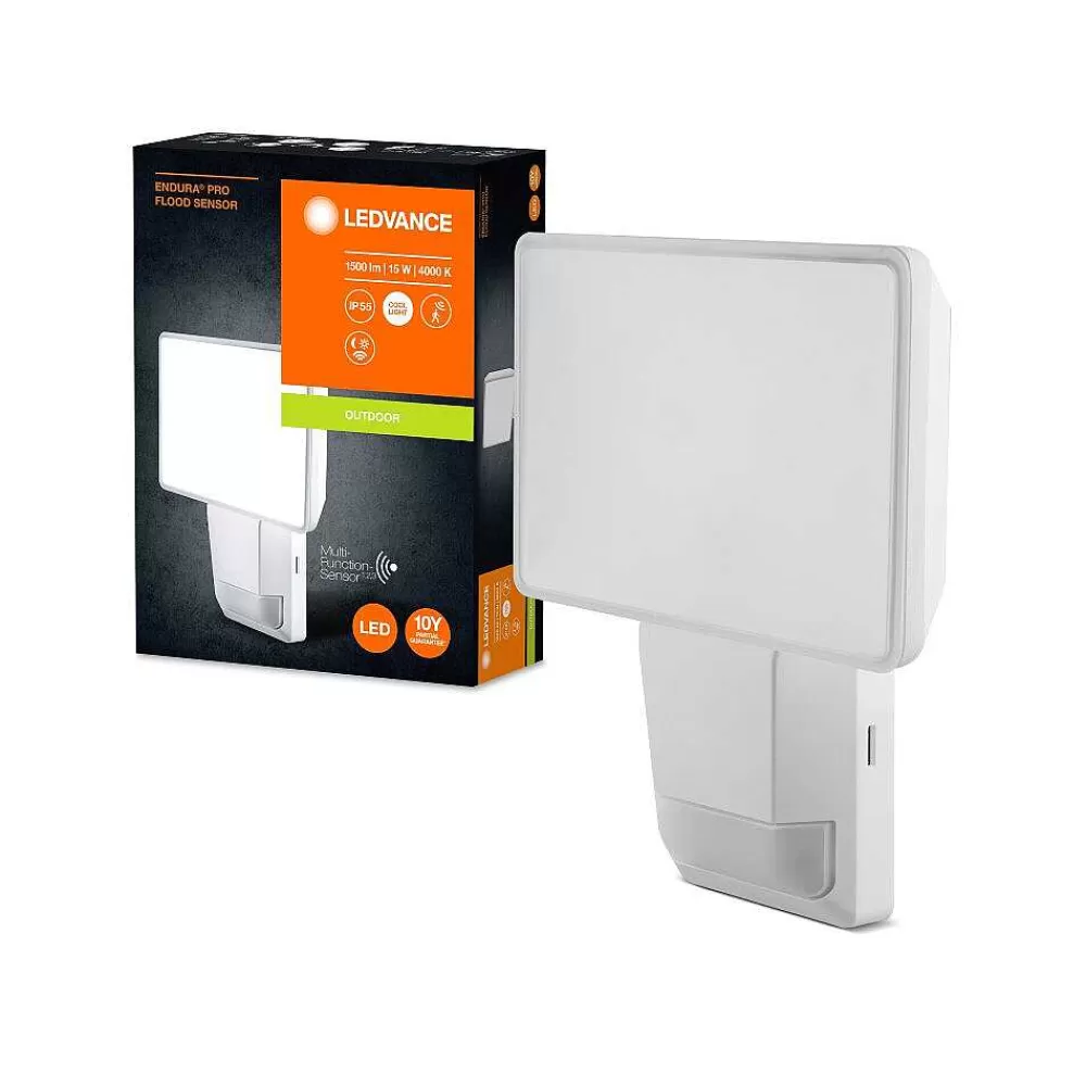 Luminaires Ledvance Spot De Jardin Ledvance Endura® Blanc, 1 Lumiere, Detecteur De Mouvement