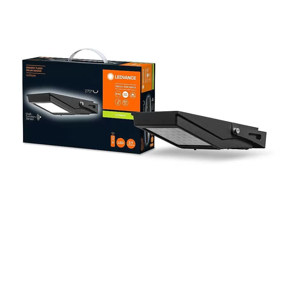 Luminaires Ledvance Spot De Jardin Ledvance Endura Flood Noir, 1 Lumiere, Detecteur De Mouvement
