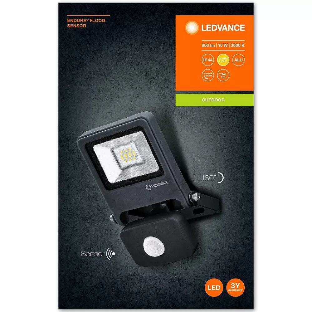 Luminaires Ledvance Spot De Jardin Ledvance Endura® Gris, 1 Lumiere, Detecteur De Mouvement