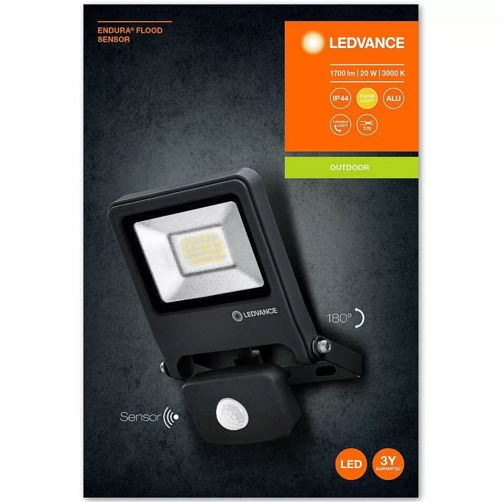 Luminaires Ledvance Spot De Jardin Ledvance Endura® Gris, 1 Lumiere, Detecteur De Mouvement