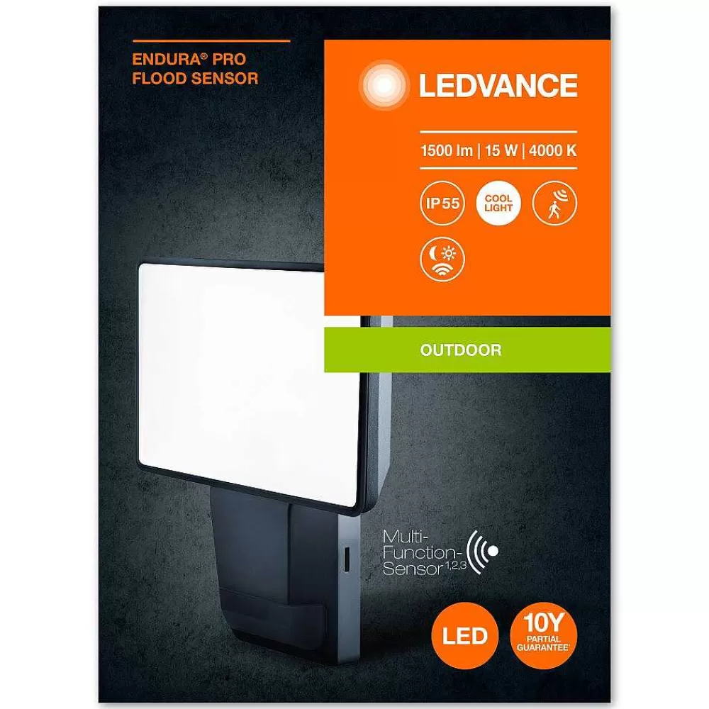 Luminaires Ledvance Spot De Jardin Ledvance Endura® Gris, 1 Lumiere, Detecteur De Mouvement
