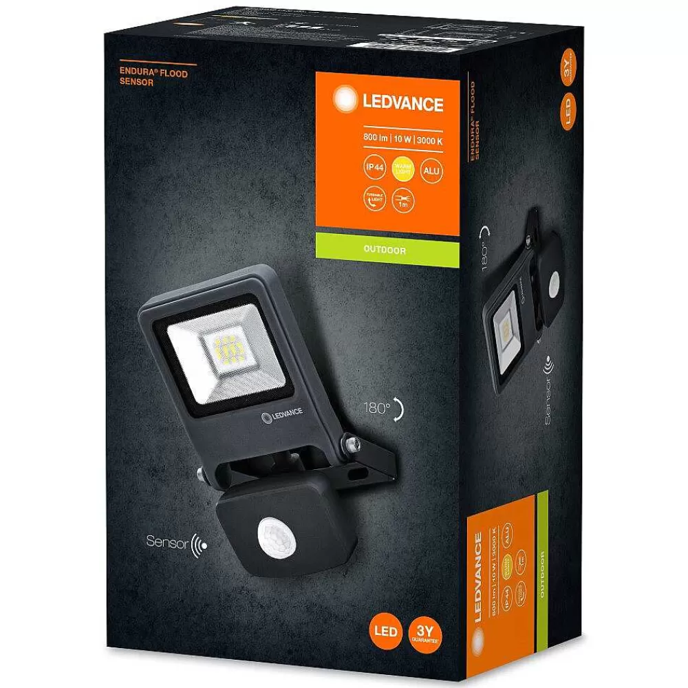 Luminaires Ledvance Spot De Jardin Ledvance Endura® Gris, 1 Lumiere, Detecteur De Mouvement