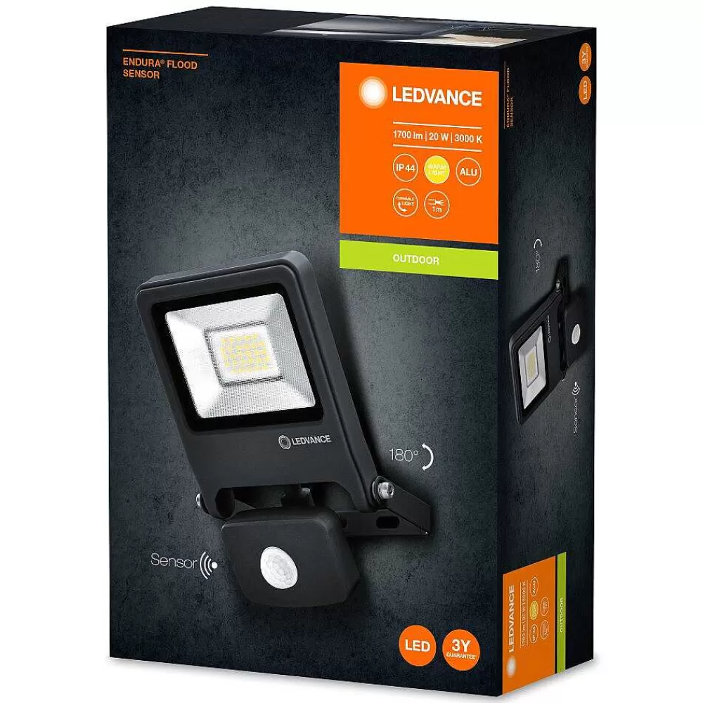 Luminaires Ledvance Spot De Jardin Ledvance Endura® Gris, 1 Lumiere, Detecteur De Mouvement