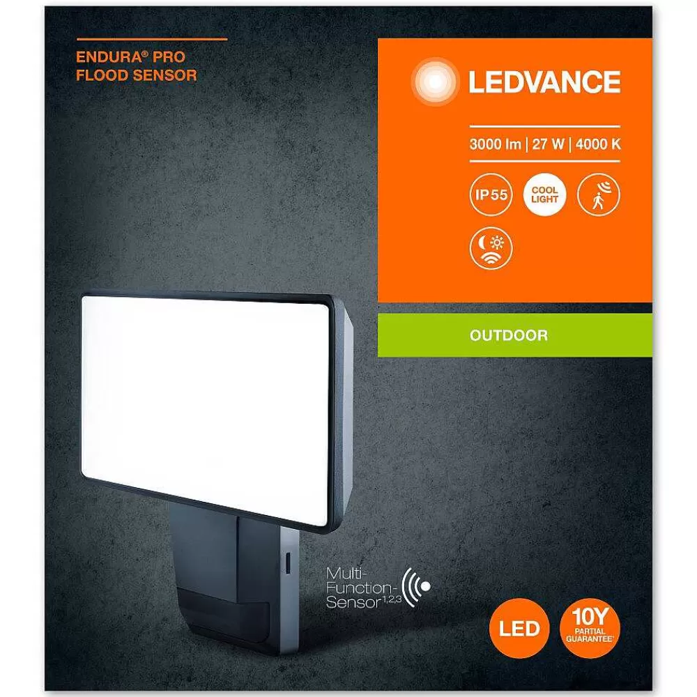Luminaires Ledvance Spot De Jardin Ledvance Endura® Gris, 1 Lumiere, Detecteur De Mouvement
