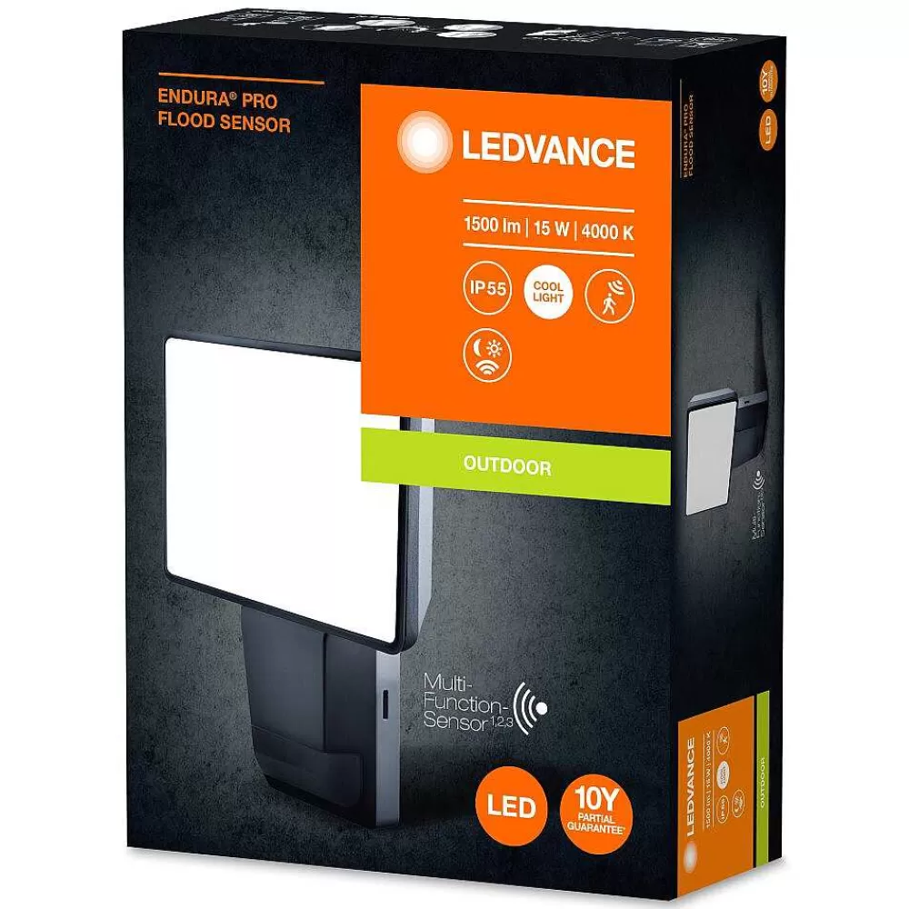 Luminaires Ledvance Spot De Jardin Ledvance Endura® Gris, 1 Lumiere, Detecteur De Mouvement