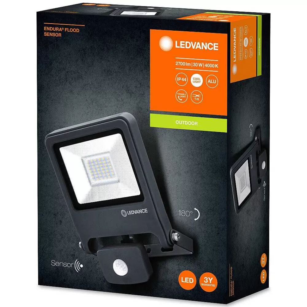 Luminaires Ledvance Spot De Jardin Ledvance Endura® Gris, 1 Lumiere, Detecteur De Mouvement