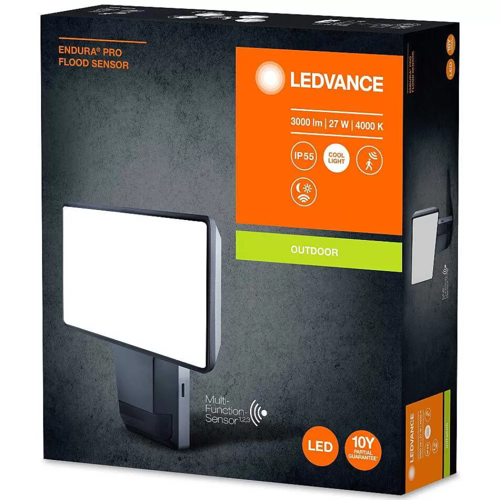 Luminaires Ledvance Spot De Jardin Ledvance Endura® Gris, 1 Lumiere, Detecteur De Mouvement