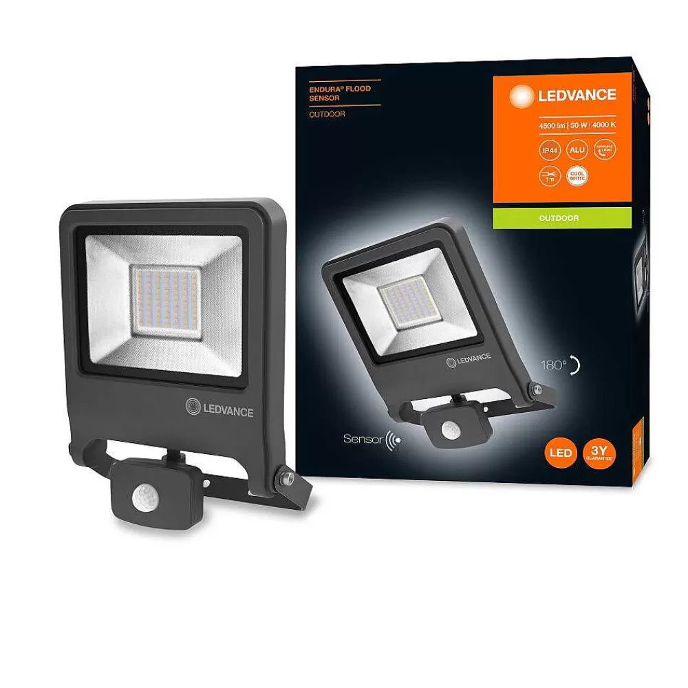 Luminaires Ledvance Spot De Jardin Ledvance Endura® Gris, 1 Lumiere, Detecteur De Mouvement