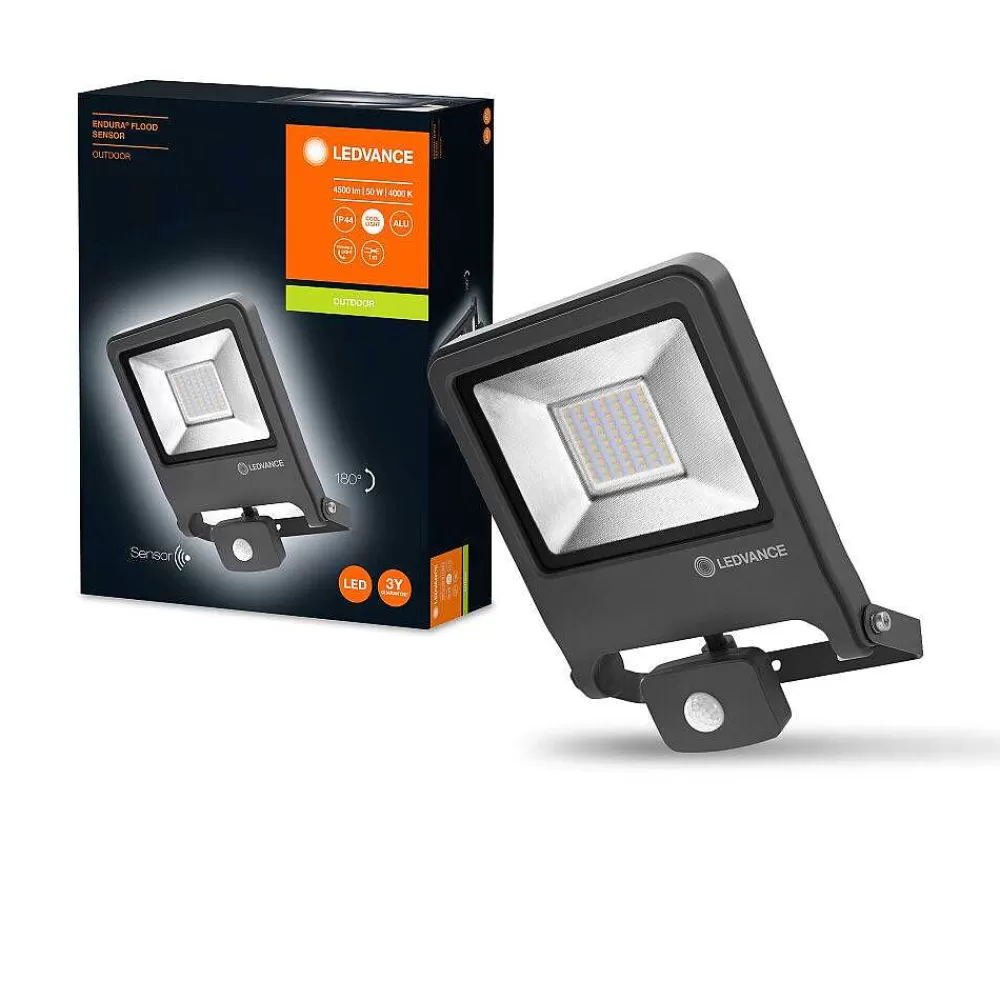 Luminaires Ledvance Spot De Jardin Ledvance Endura® Gris, 1 Lumiere, Detecteur De Mouvement