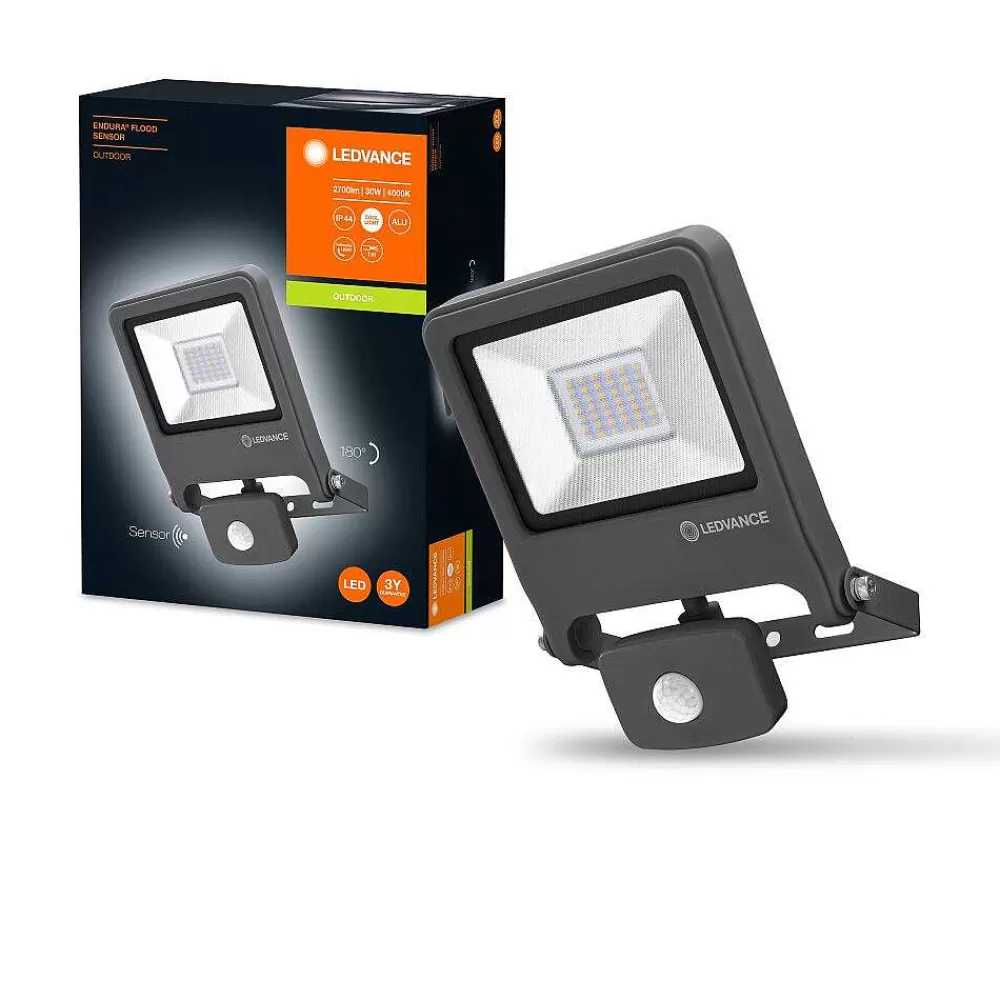 Luminaires Ledvance Spot De Jardin Ledvance Endura® Gris, 1 Lumiere, Detecteur De Mouvement