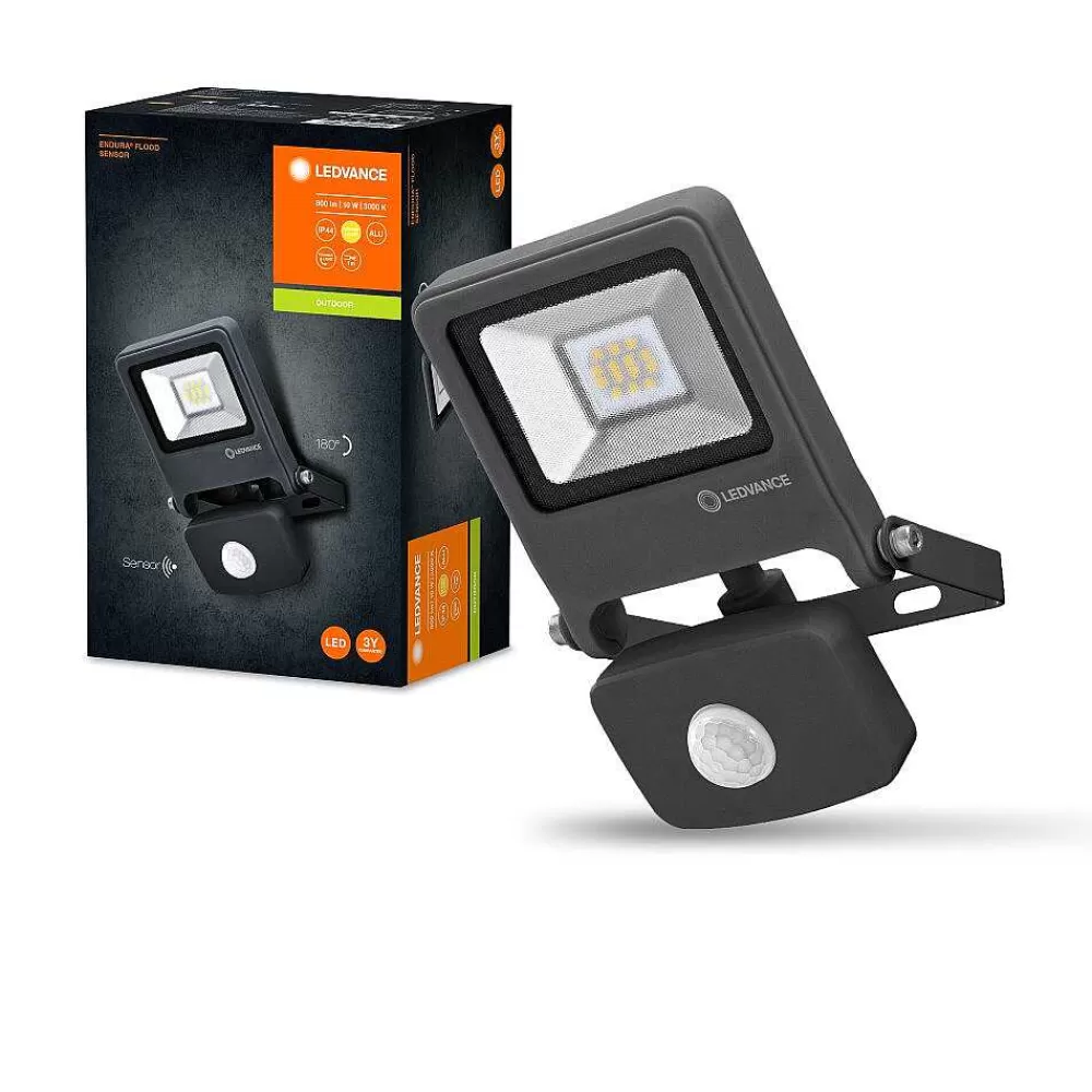 Luminaires Ledvance Spot De Jardin Ledvance Endura® Gris, 1 Lumiere, Detecteur De Mouvement