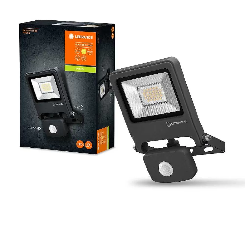 Luminaires Ledvance Spot De Jardin Ledvance Endura® Gris, 1 Lumiere, Detecteur De Mouvement