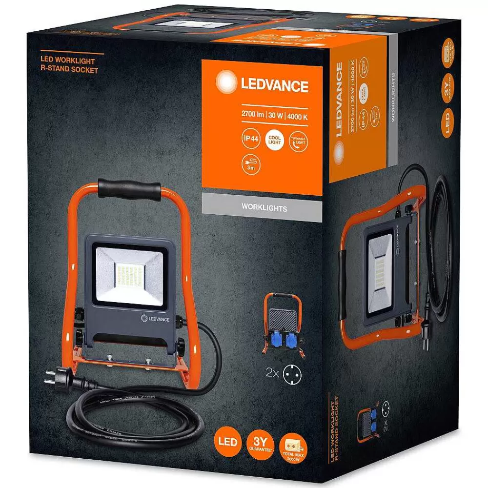Luminaires Ledvance Spot De Jardin Ledvance Worklights Gris, Orange, 1 Lumiere