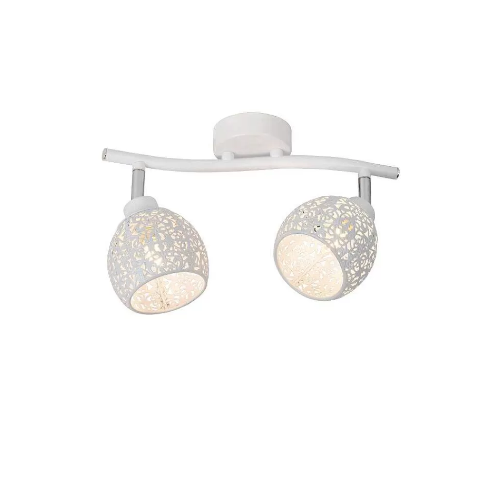 Luminaires Lucide Spot De Plafond Lucide Tahar Blanc, 2 Lumieres