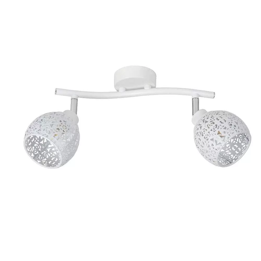 Luminaires Lucide Spot De Plafond Lucide Tahar Blanc, 2 Lumieres