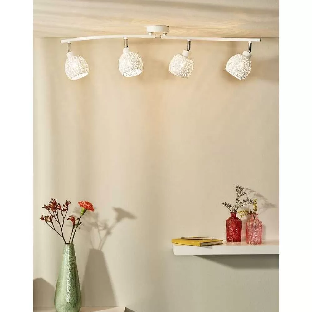 Luminaires Lucide Spot De Plafond Lucide Tahar Blanc, 4 Lumieres