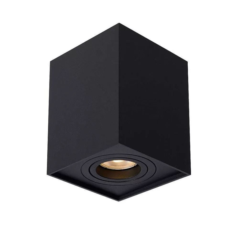 Luminaires Lucide Spot De Plafond Lucide Tube Noir, 1 Lumiere