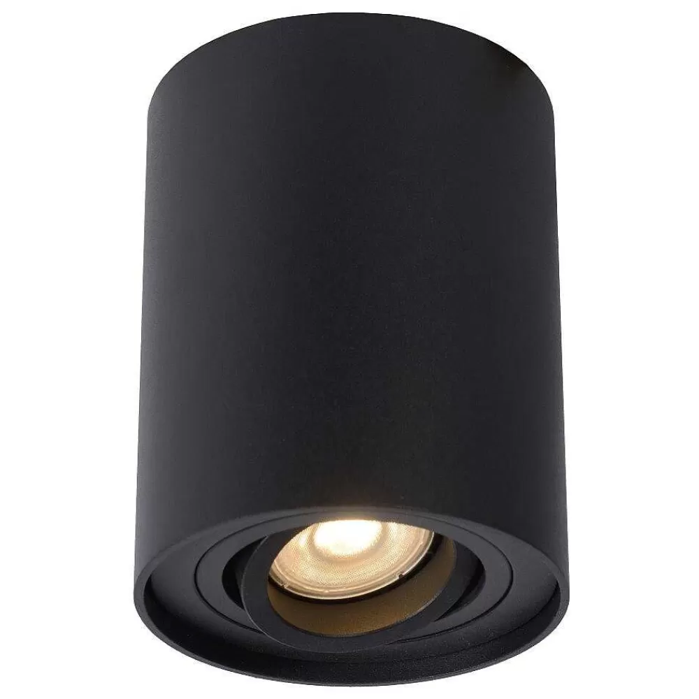 Luminaires Lucide Spot De Plafond Lucide Tube Noir, 1 Lumiere