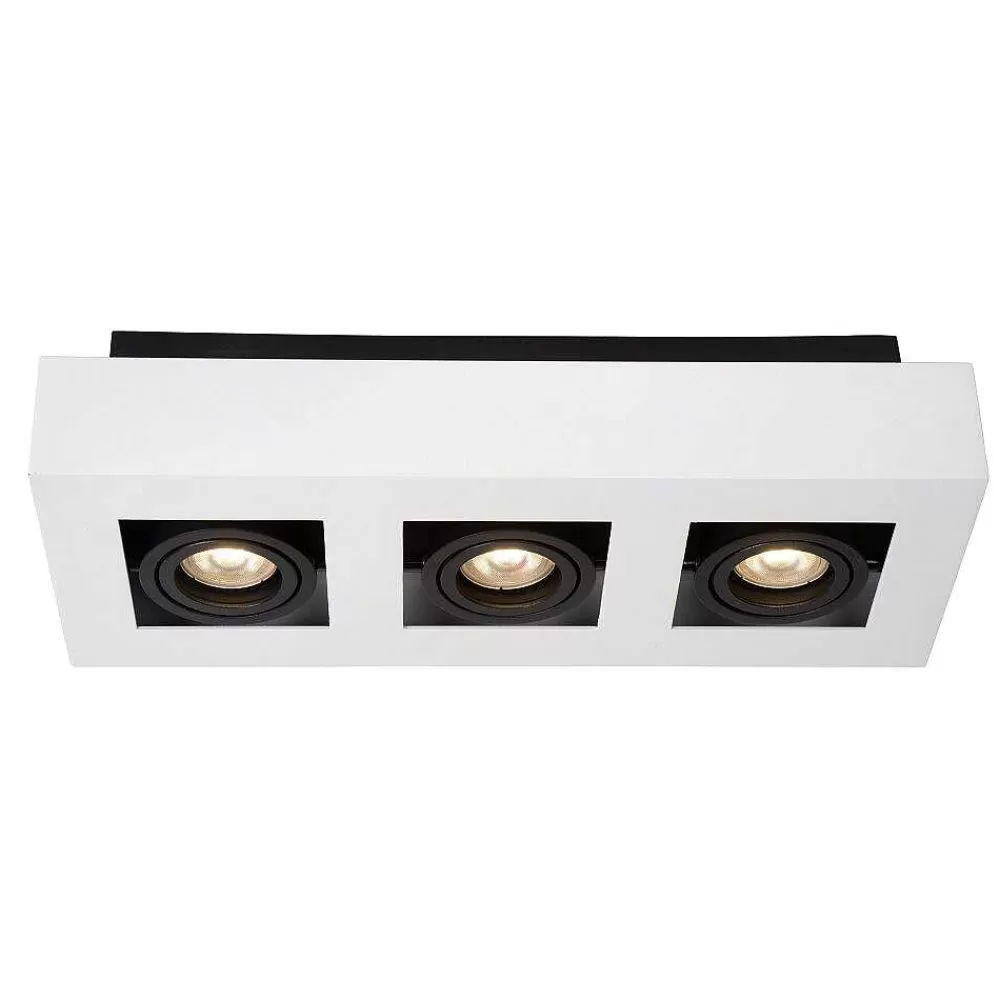 Luminaires Lucide Spot De Plafond Lucide Xirax Led Blanc, 3 Lumieres