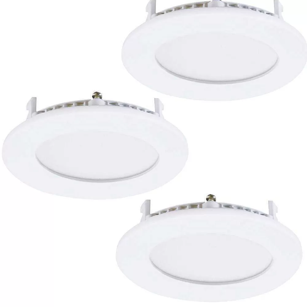 Luminaires Eglo Spot Encastrable Eglo Fueva Led Blanc, 3 Lumieres