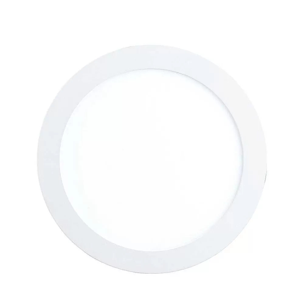 Luminaires Eglo Spot Encastrable Eglo Fueva-C Led Blanc, 1 Lumiere, Changeur De Couleurs