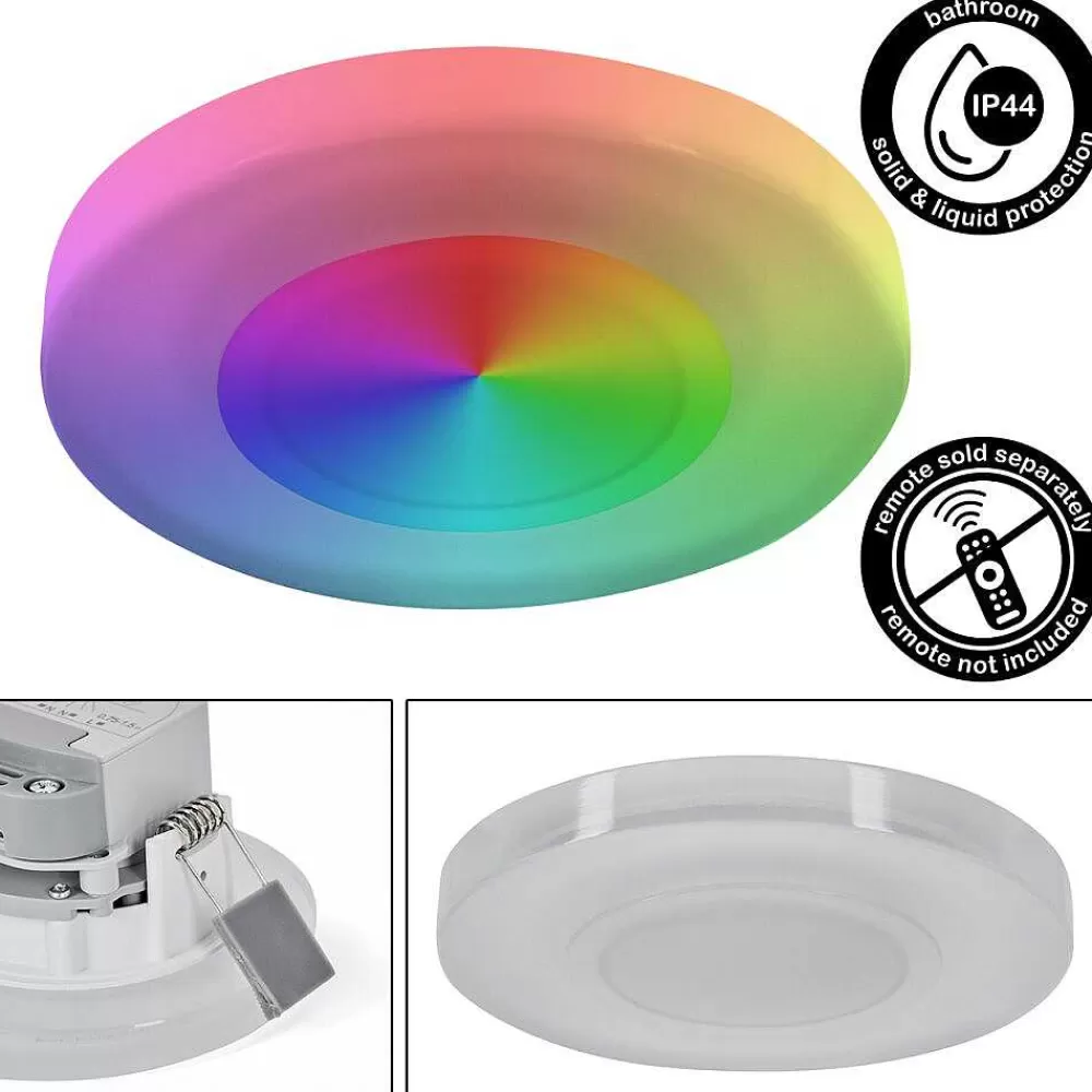 Idual Spot Encastrable Argon Led Blanc, 1 Lumiere, Changeur De Couleurs