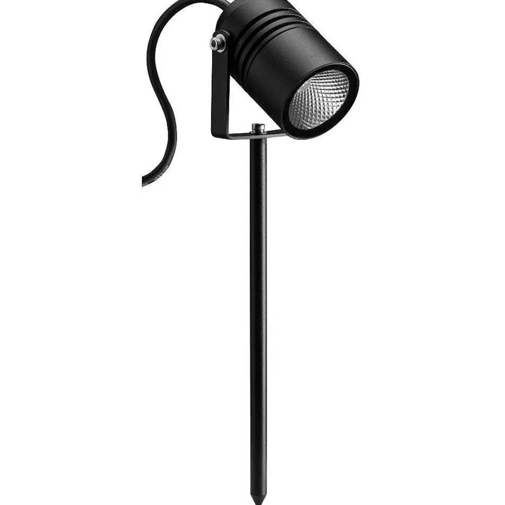 Luminaires LCD Spot Sur Pieu Lcd Typ 5018 Led Noir, 1 Lumiere