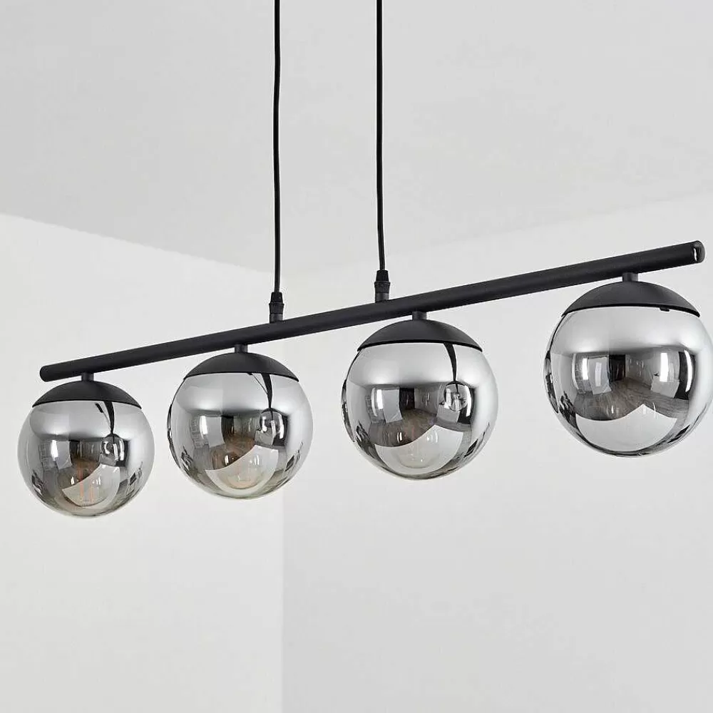 hofstein Suspension Agropoli Noir, 4 Lumieres