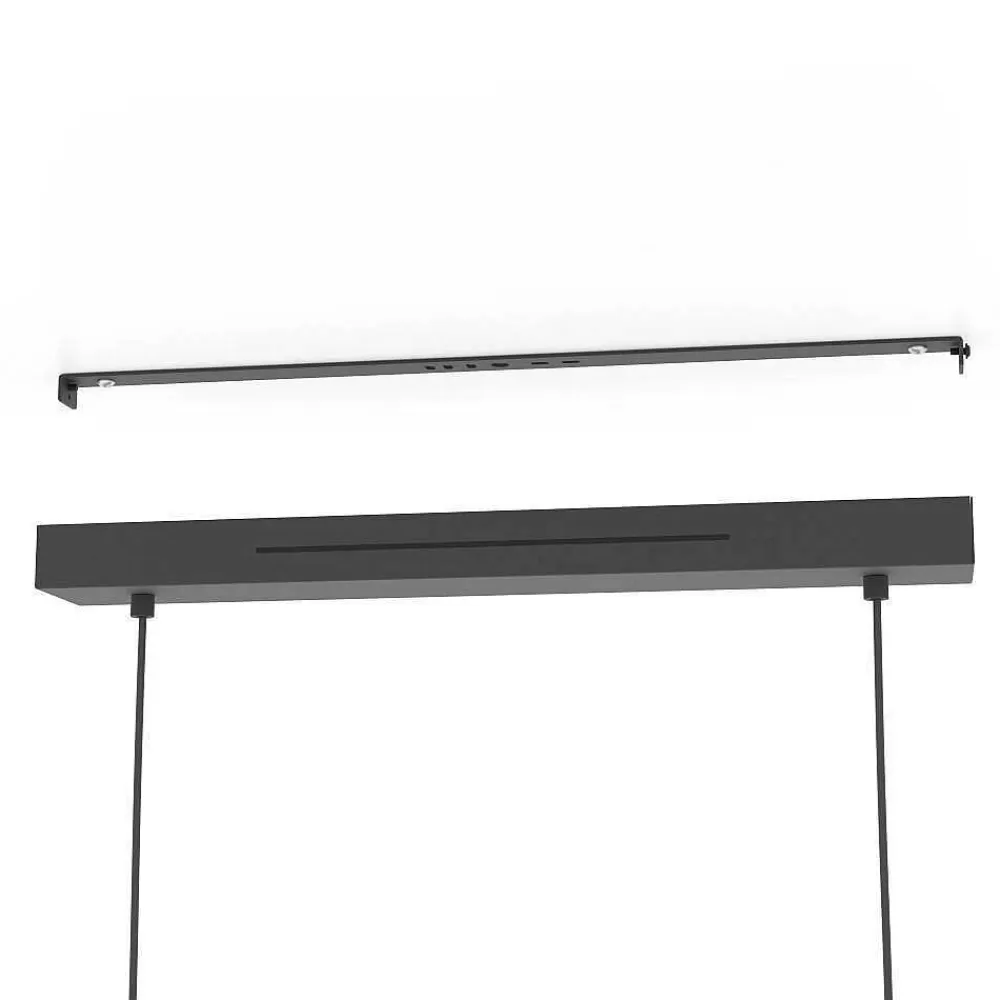 Luminaires Eglo Suspension Eglo Andreas-Z Led Noir, 2 Lumieres, Changeur De Couleurs