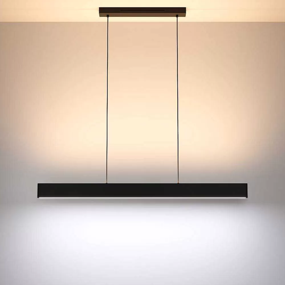 Luminaires Eglo Suspension Eglo Andreas-Z Led Noir, 2 Lumieres, Changeur De Couleurs