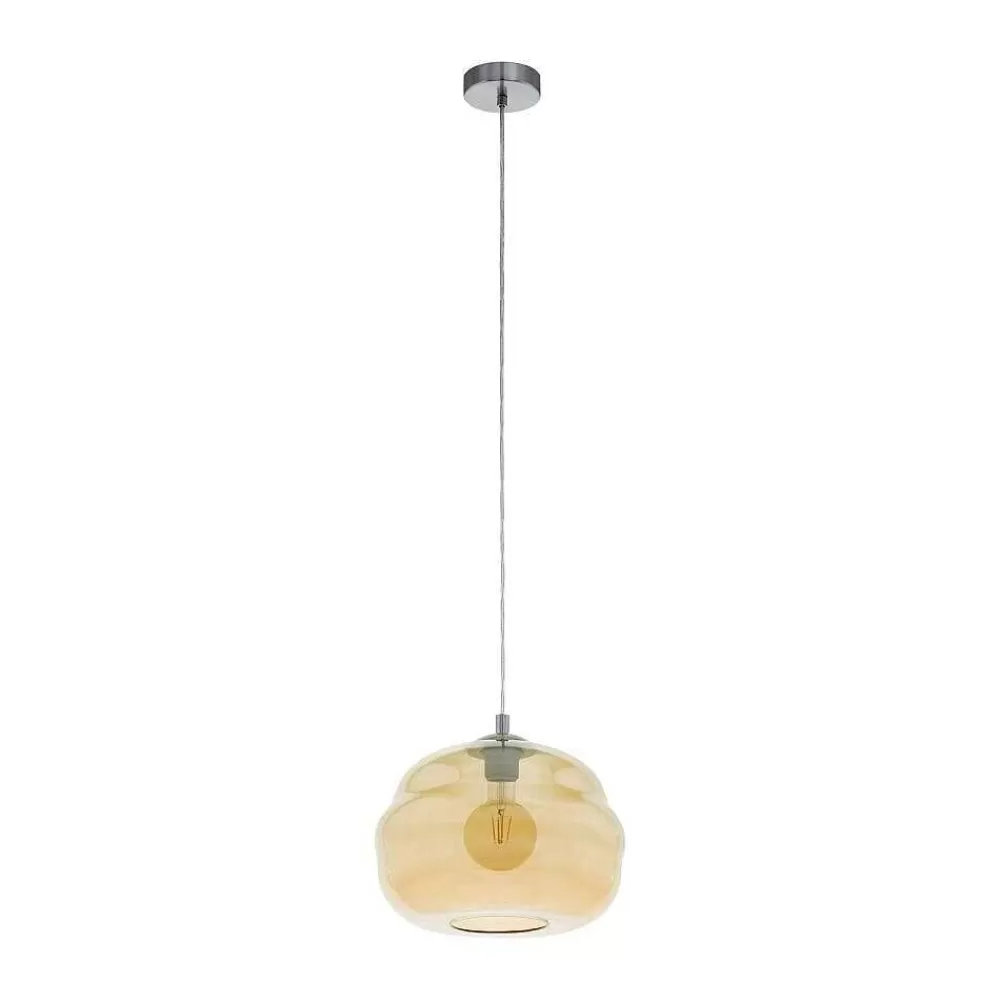 Luminaires Eglo Suspension Eglo Dogato Chrome, 1 Lumiere