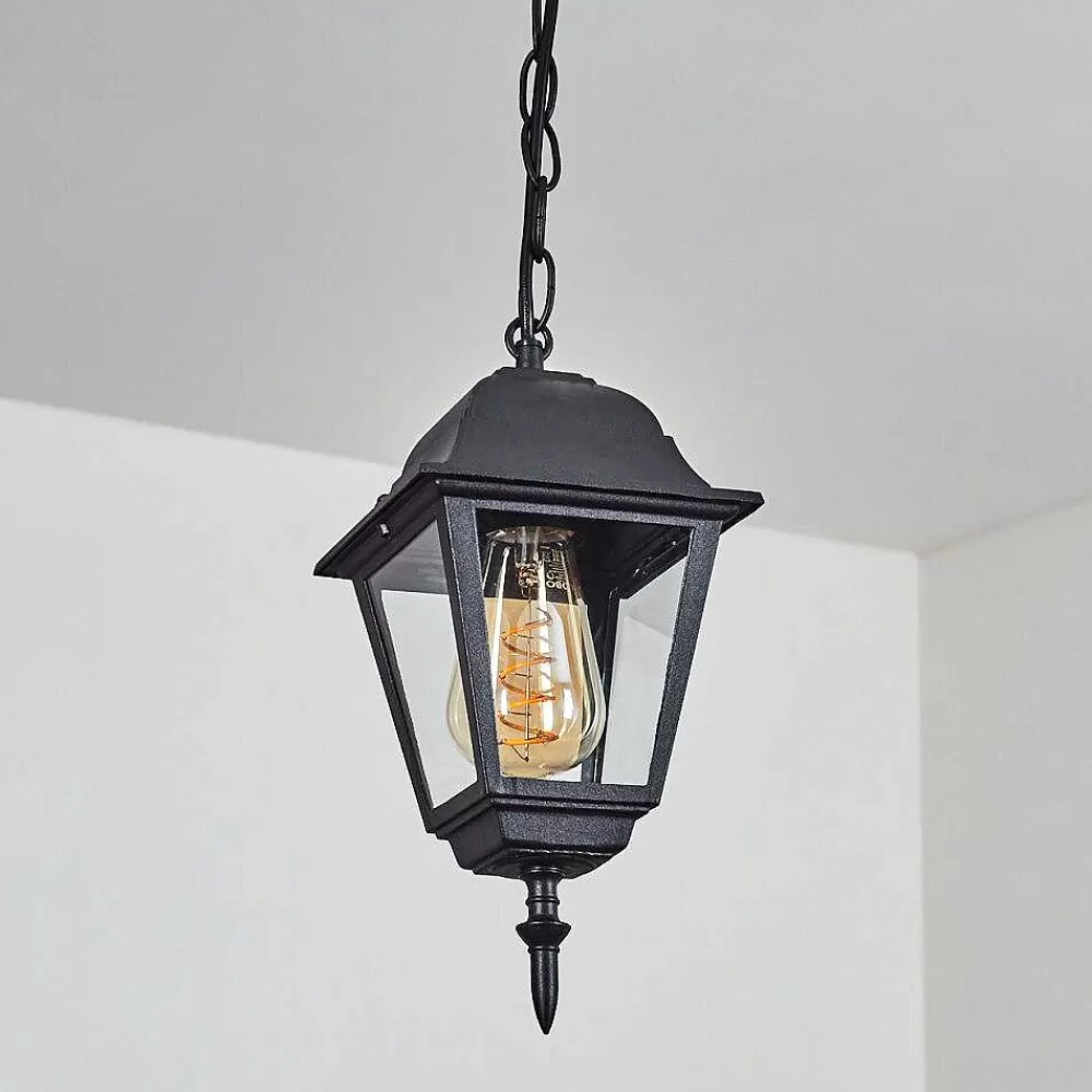 hofstein Suspension Exterieur Naofe Noir, 1 Lumiere