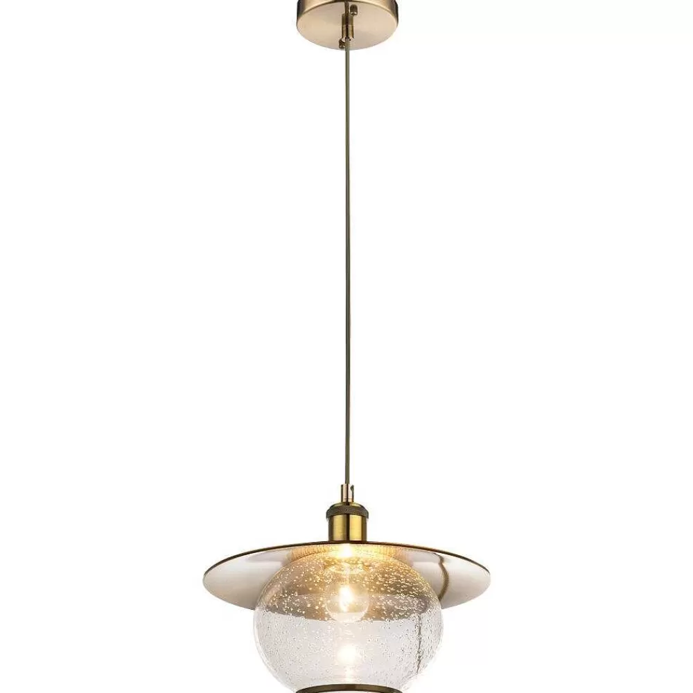 Luminaires Globo Lighting Suspension Globo Nevis Bronze, 1 Lumiere