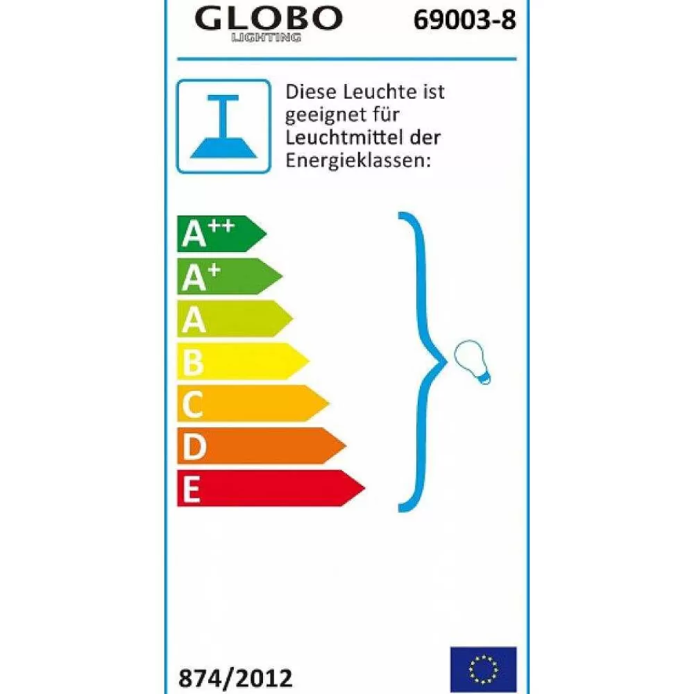 Luminaires Globo Lighting Suspension Globo Truncatus Vieux Laiton, 8 Lumieres