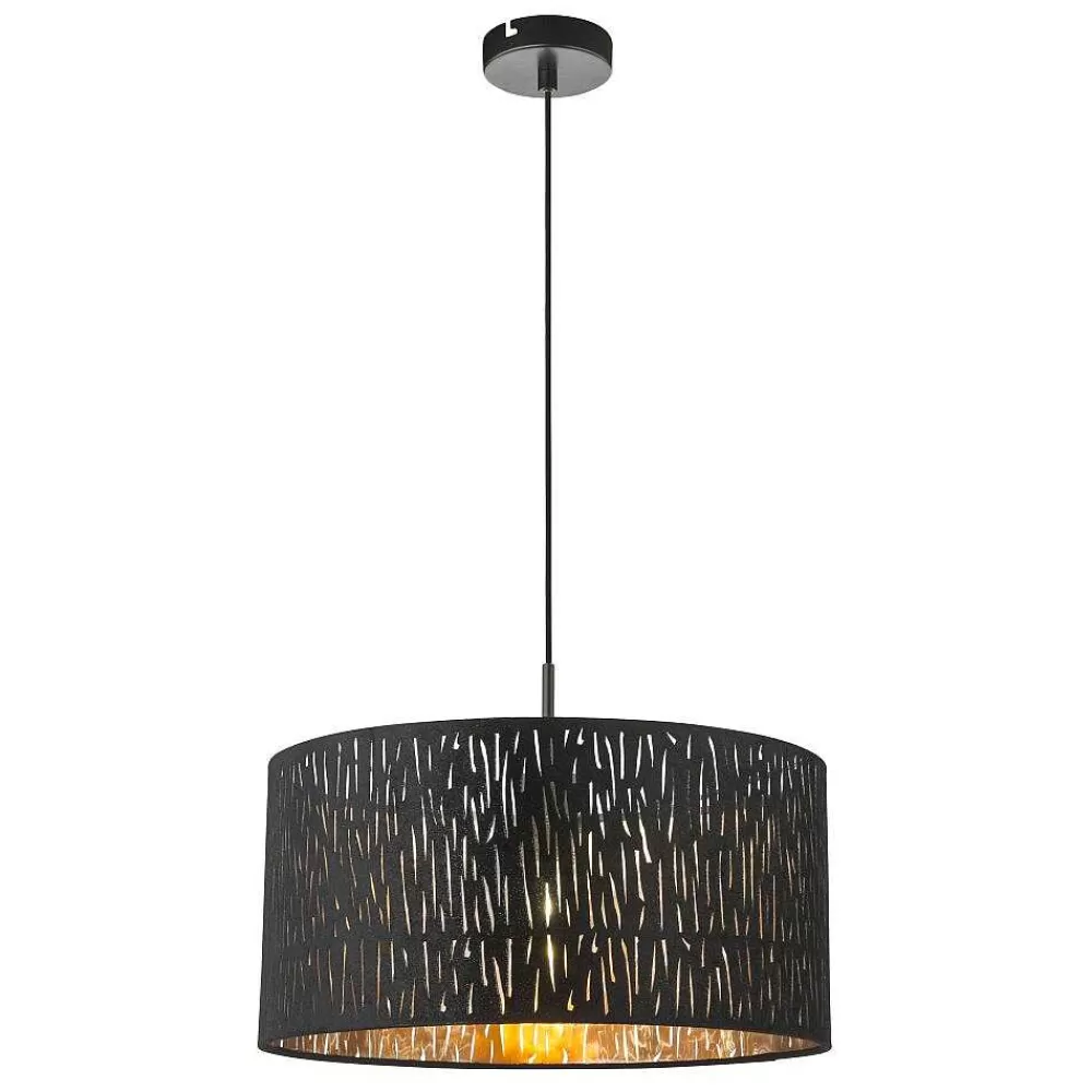 Luminaires Globo Lighting Suspension Globo Tuxon Noir, 1 Lumiere