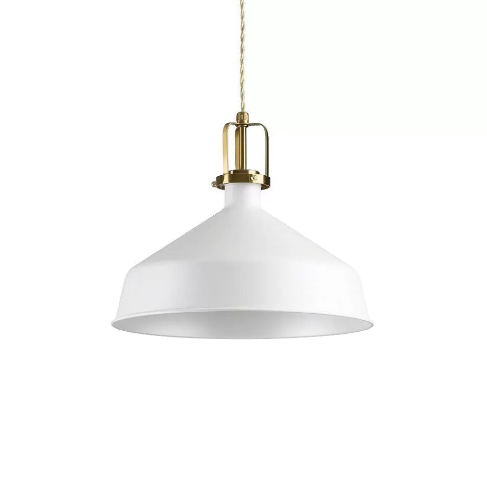 Luminaires Ideallux Suspension Ideallux Eris-2 Or, 1 Lumiere