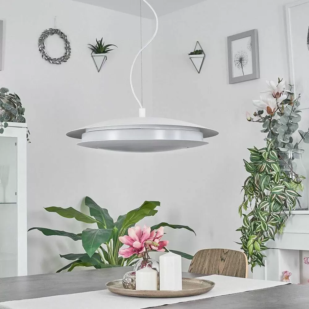 hofstein Suspension Ittingen Led Blanc, 1 Lumiere, Changeur De Couleurs