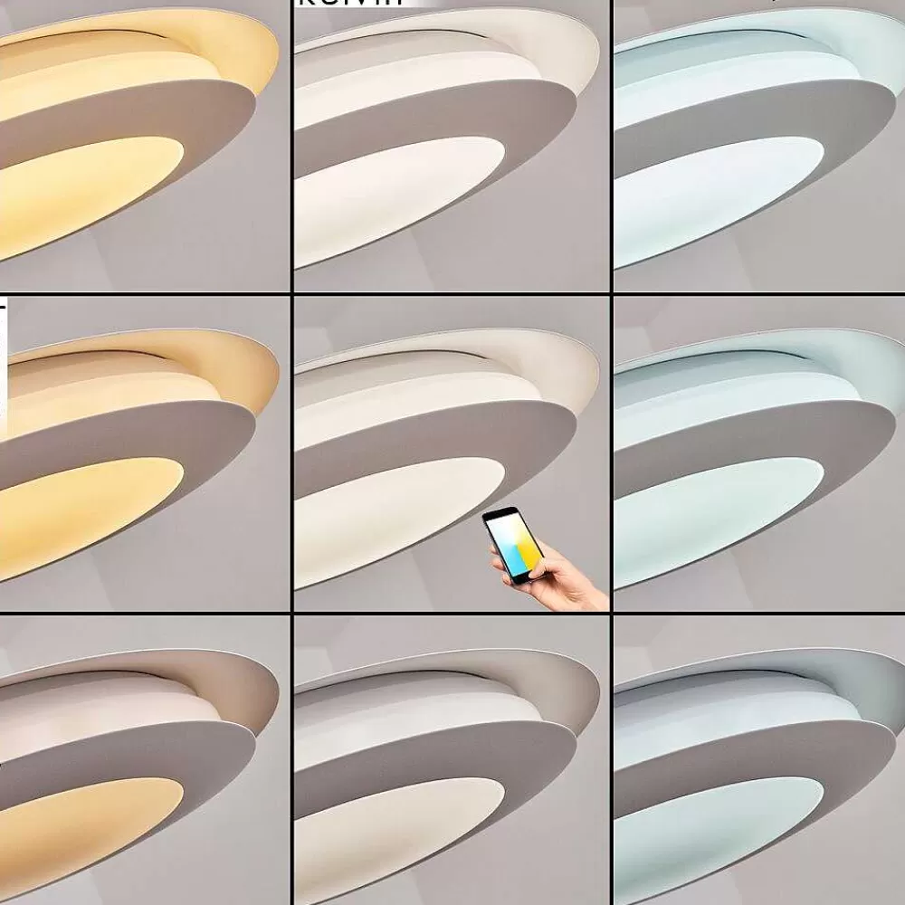hofstein Suspension Ittingen Led Blanc, 1 Lumiere, Changeur De Couleurs