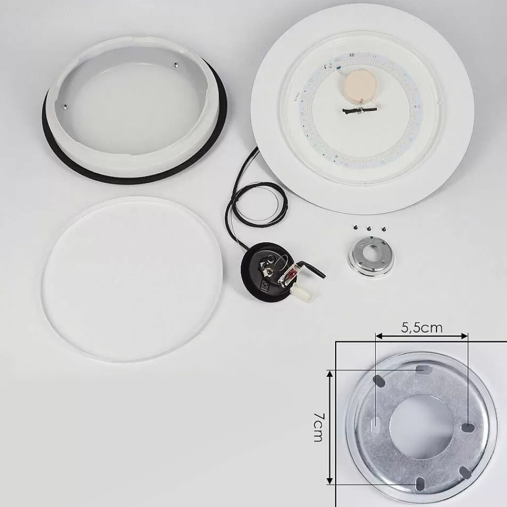 hofstein Suspension Ittingen Led Noir, 1 Lumiere, Changeur De Couleurs