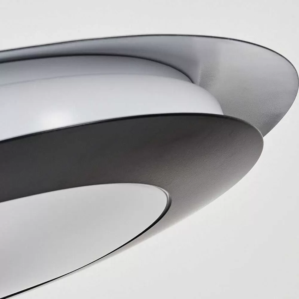 hofstein Suspension Ittingen Led Noir, 1 Lumiere, Changeur De Couleurs