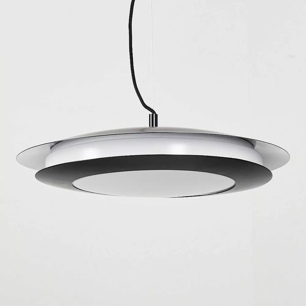 hofstein Suspension Ittingen Led Noir, 1 Lumiere, Changeur De Couleurs