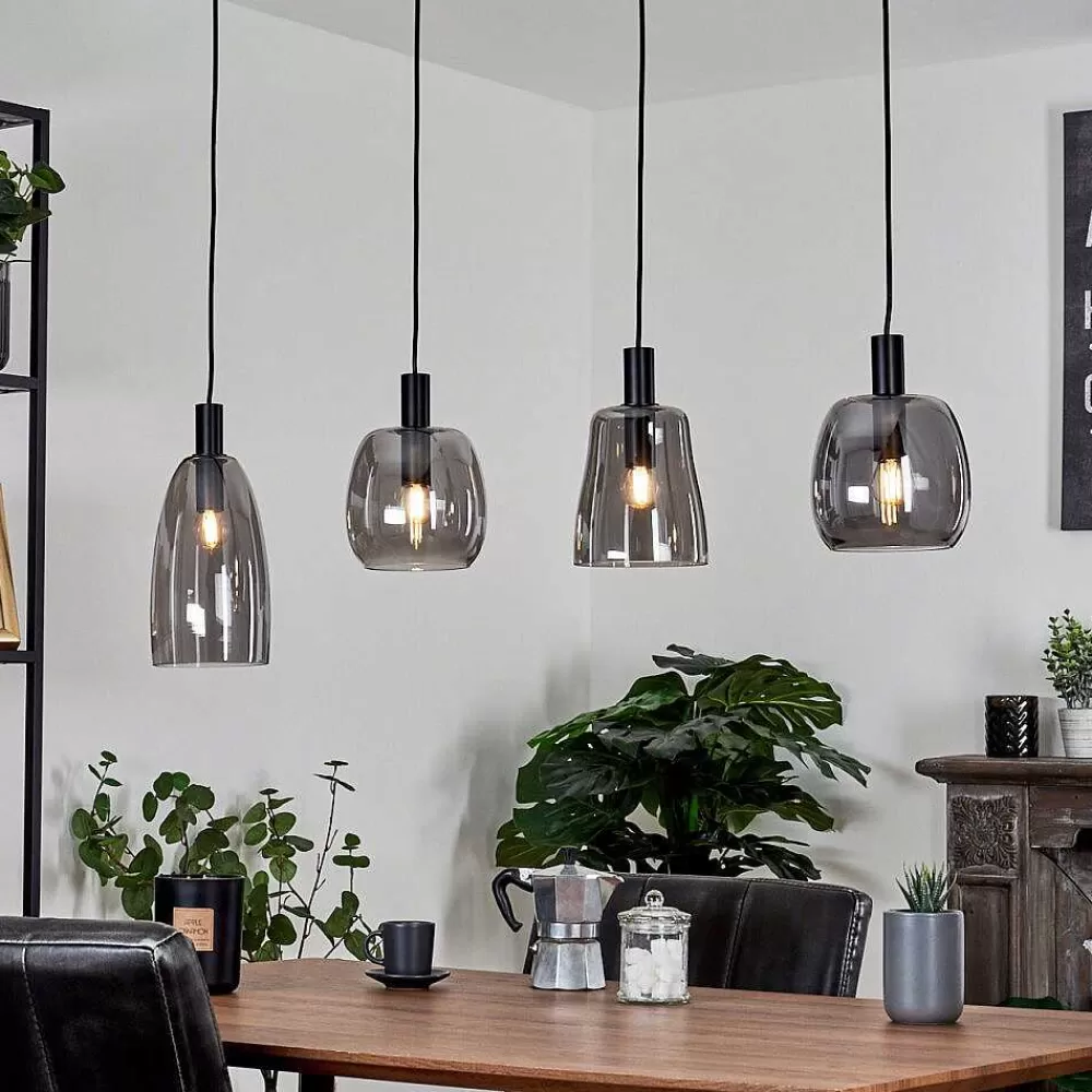 hofstein Suspension Kenong Noir, 4 Lumieres