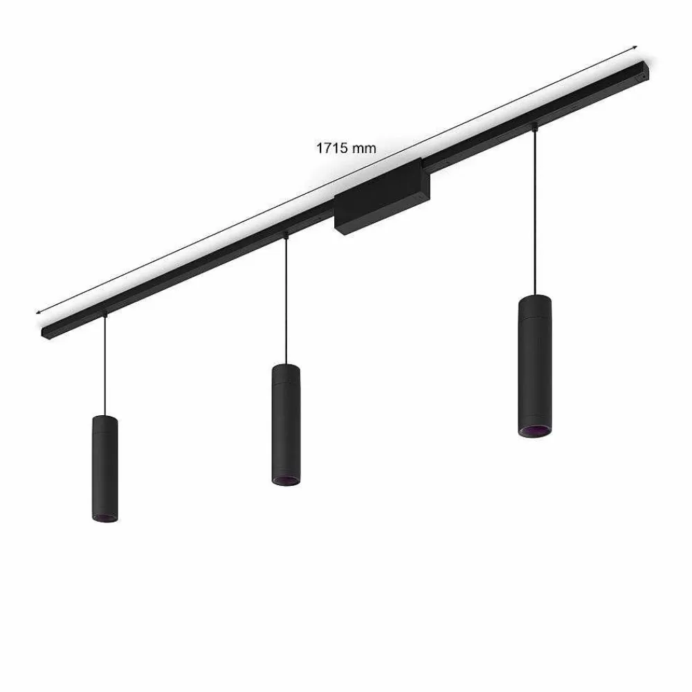 Luminaires Philips Suspension Kit De Base X 3 Philips Hue Perifo Led Noir, 3 Lumieres, Changeur De Couleurs