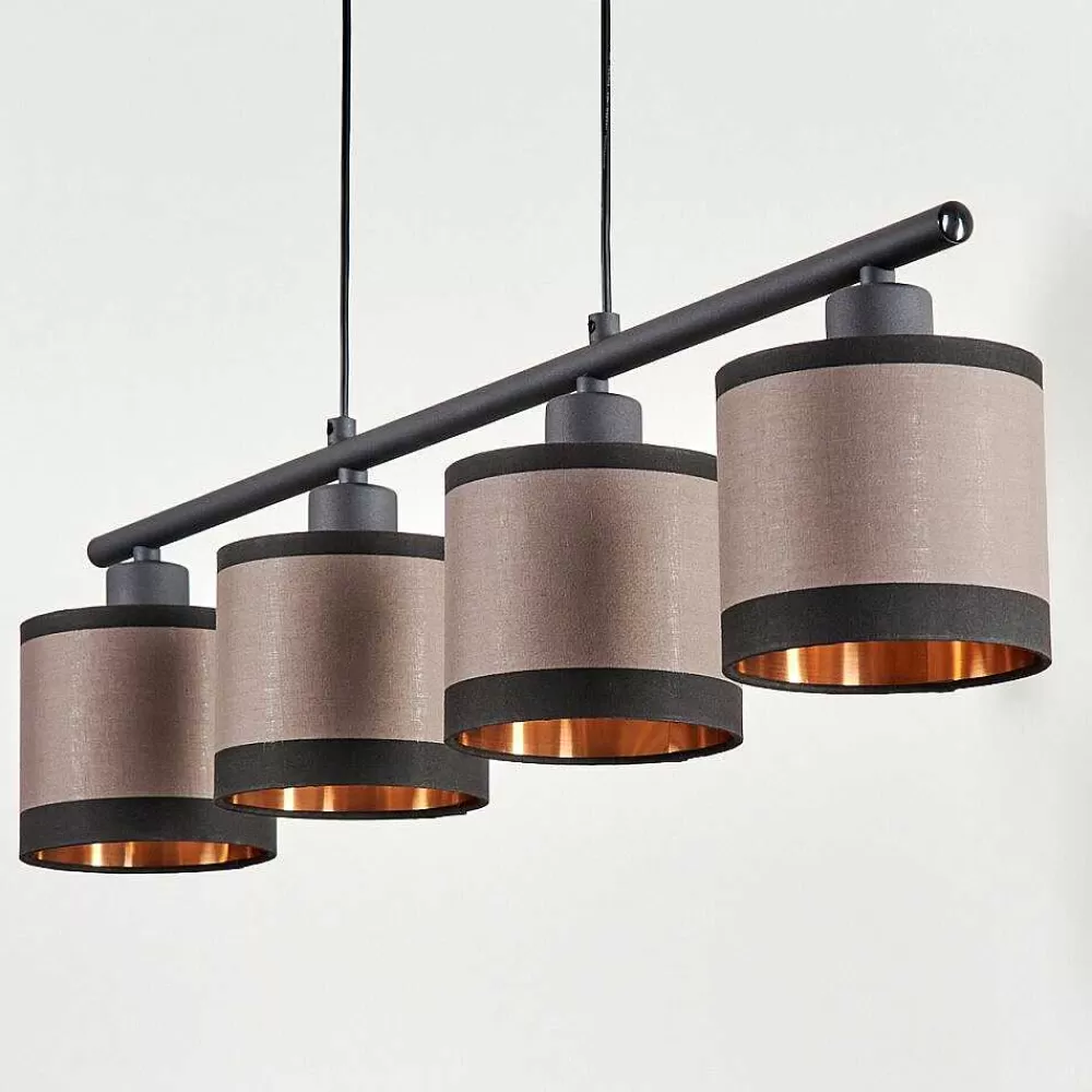 hofstein Suspension Lohobe Noir, 4 Lumieres