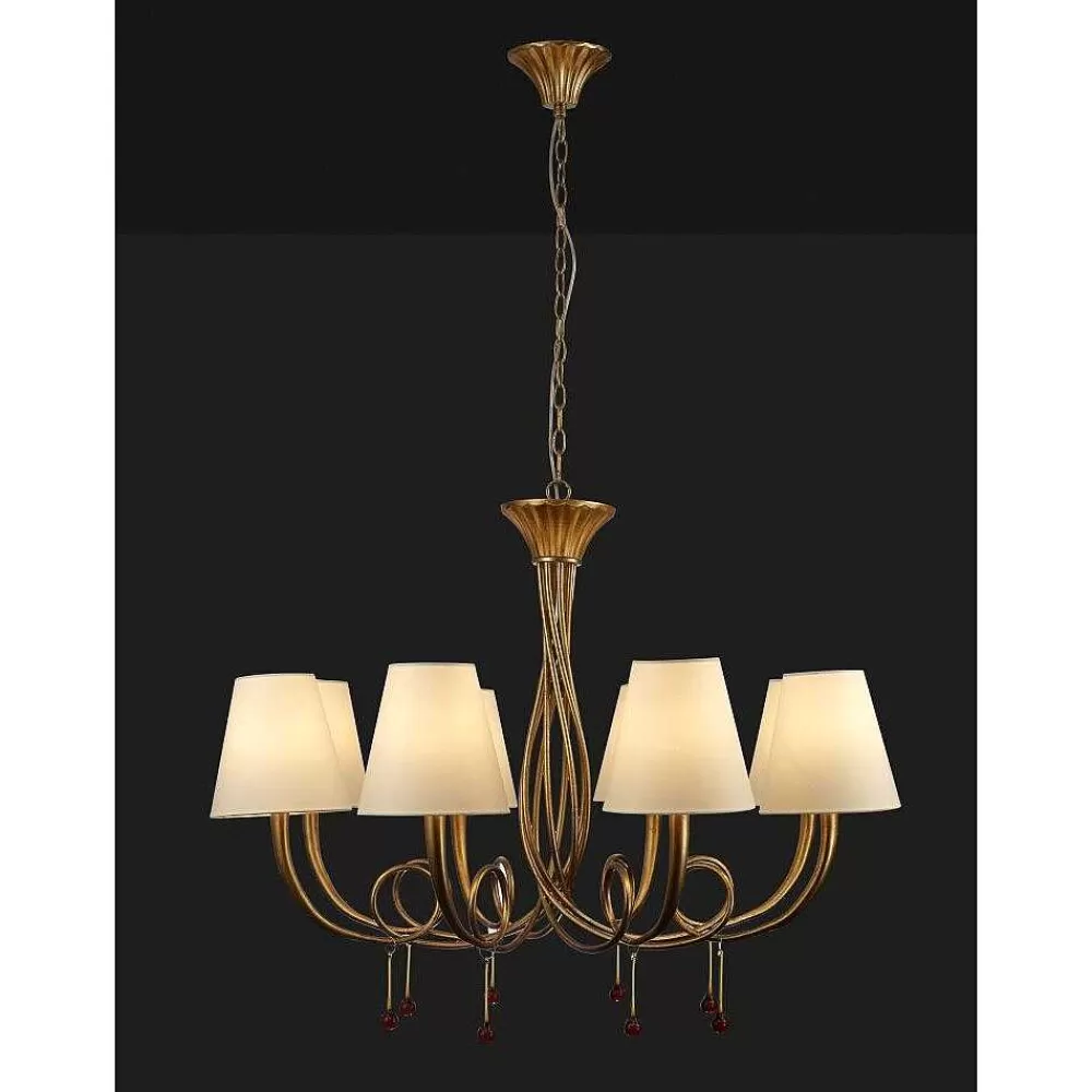 Luminaires Mantra Suspension Mantra Paola Or, 8 Lumieres