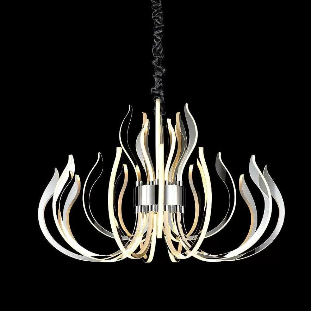 Luminaires Mantra Suspension Mantra Versailles Led Chrome, 1 Lumiere