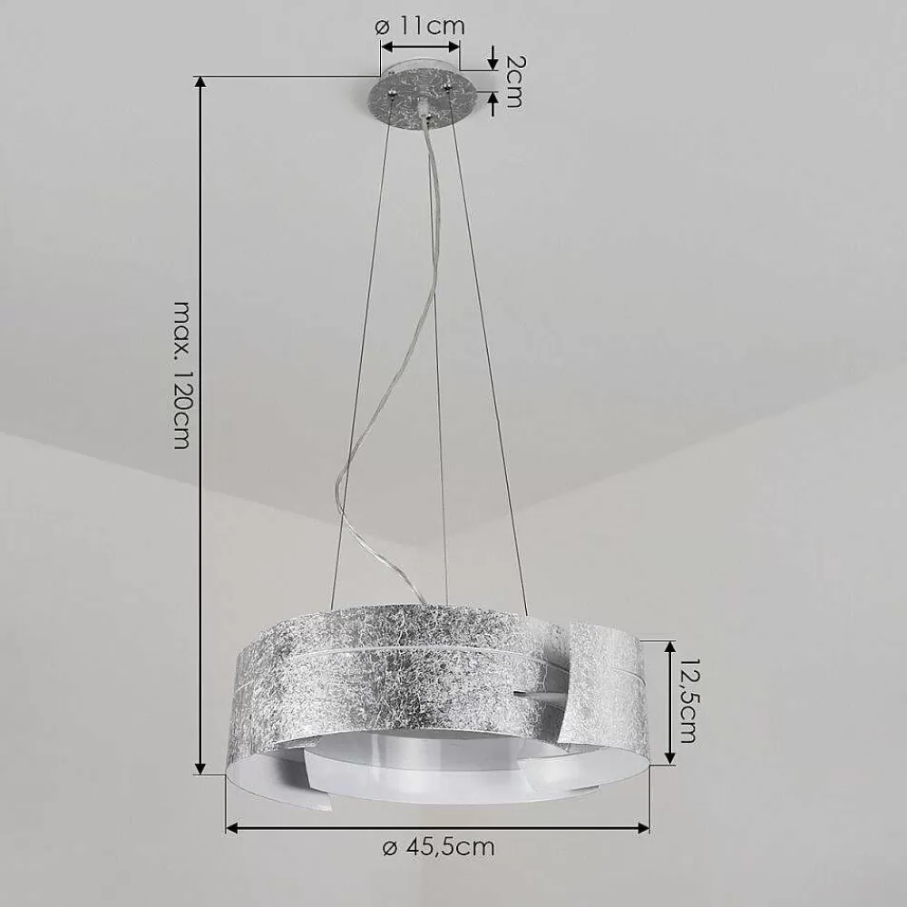 hofstein Suspension Novara Argente, 3 Lumieres